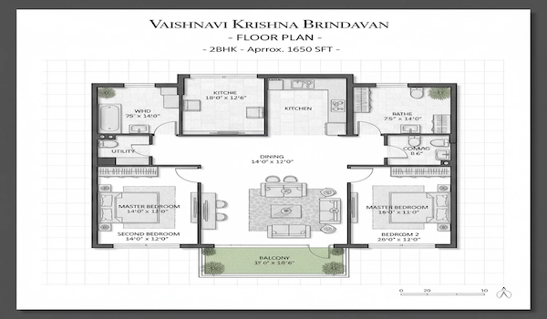 Vaishnavi Krishna Brindavan Floor Plan