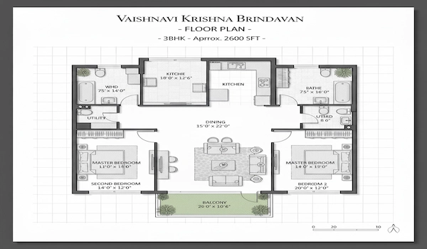 Vaishnavi Krishna Brindavan Floor Plan